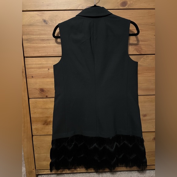 Banana Republic - Black Suit top with fringe - Picture 3 of 4